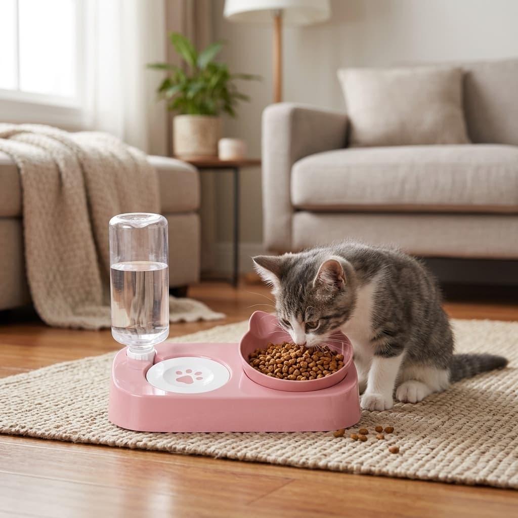 Whiskerly | Purr-fect Diner™ 2-in-1 Gravity Water & Food Station  thumbnail 2