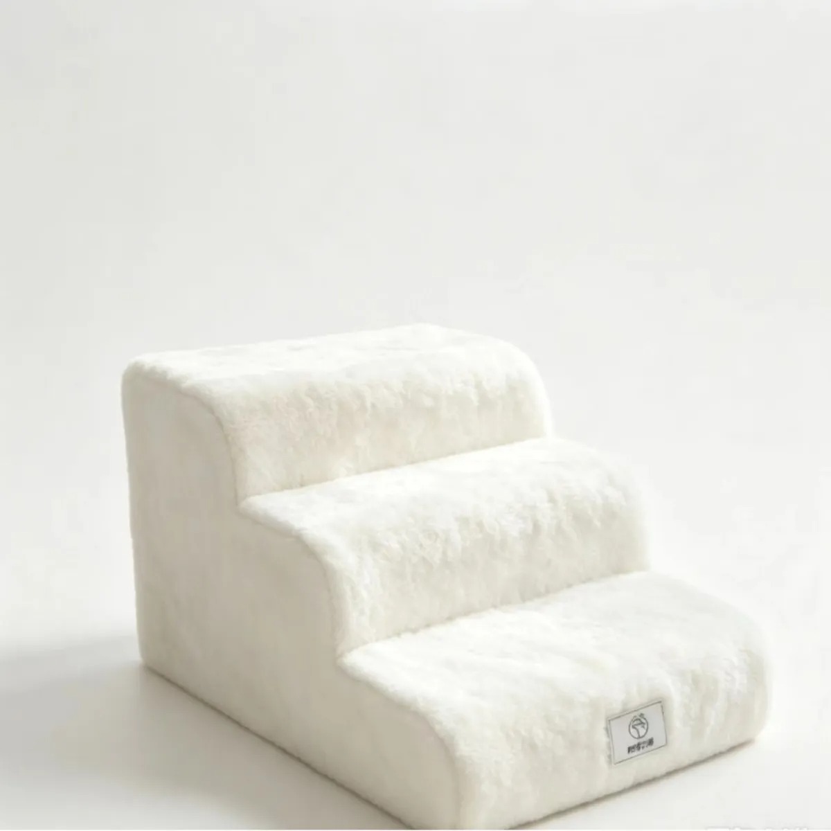 Whiskerly | CloudStep™ Plush Pet Stairs – 3-Tier Non-Slip Foam Steps for Small Dogs & Cats  thumbnail 3