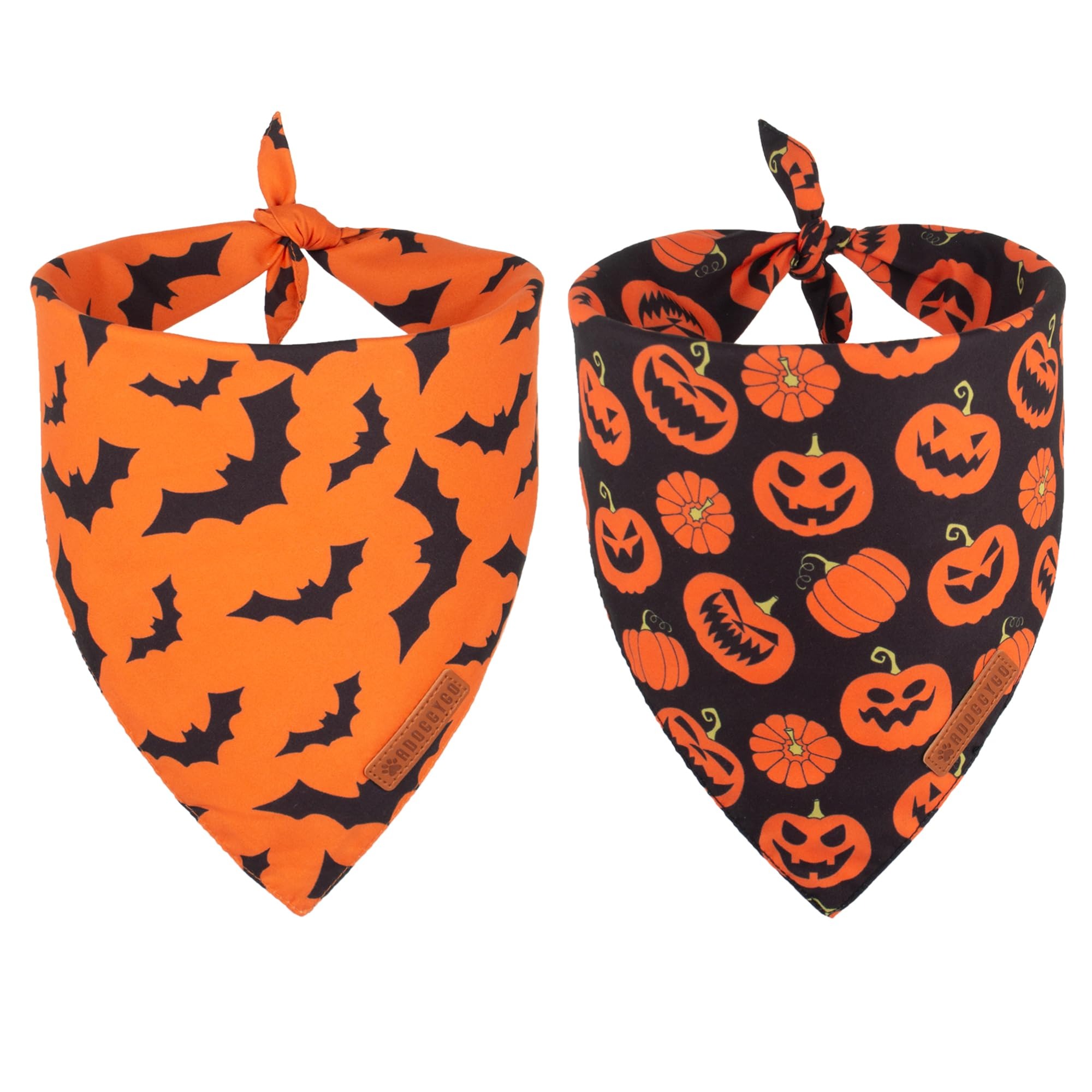 Whiskerly | Spooky Bandana™ Halloween Pet Scarf Collection – Reversible & Adjustable Triangle Bibs for Dogs & Cats 