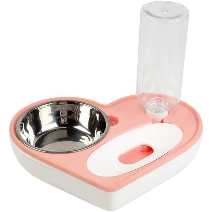Whiskerly | Purr-fect Diner™ 2-in-1 Gravity Water & Stainless Steel Food Station – Auto-Refill Dispenser for Cats & Small Dogs thumbnail 3