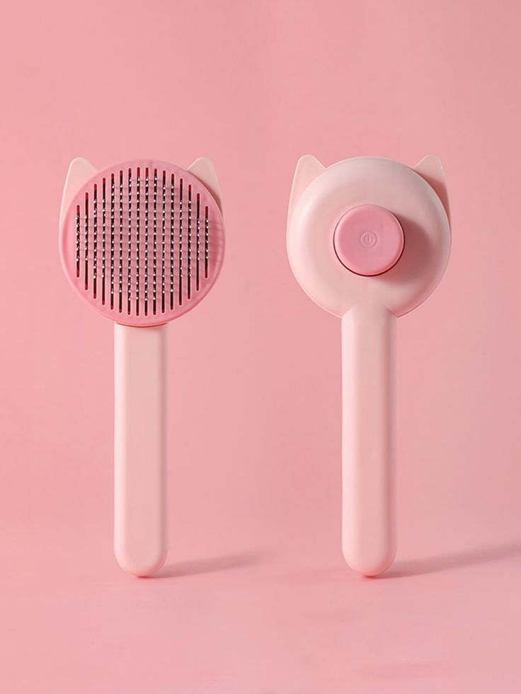 Whiskerly |  Purr-fect Groom™ Self-Cleaning Slicker Brush – One-Click Hair Removal & Massage Comb for Cats & Dogs  thumbnail 3